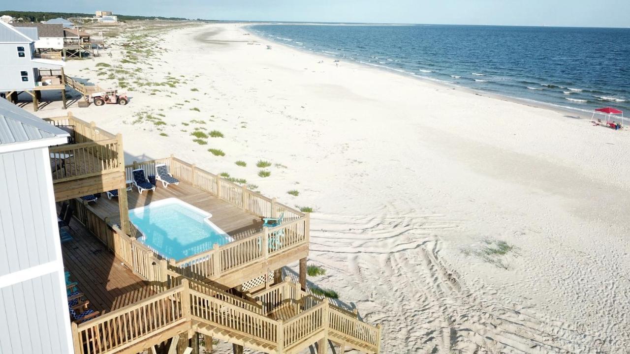 Island Time IV - Pet Friendly! Private Heated Gulf Facing Pool - Covered Porches And Sundecks - This Amazing Home Has It All! Home Dauphin Island Kültér fotó